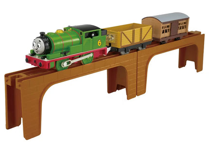 Thomas & Friends Plarail Picture Book Percy and Brick Bridge Set