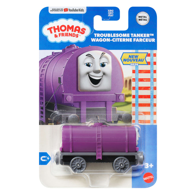 Fisher Price, Thomas and Friends, Die-Cast Push Along Vehicles - Troublesome Tanker JLB60