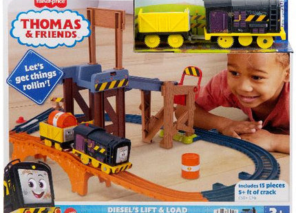 Thomas & Friends Diesel Lift & Load Construction Train Track