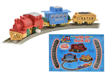 Wind Up Loco Train Set