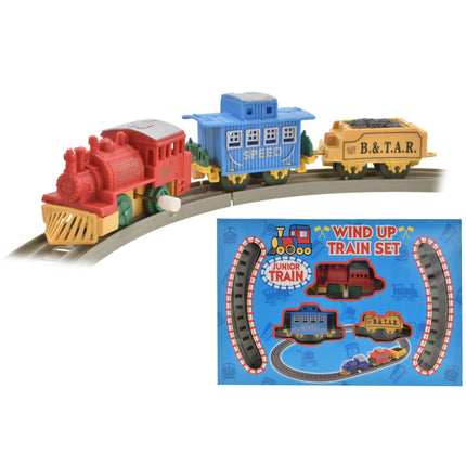 Wind Up Loco Train Set
