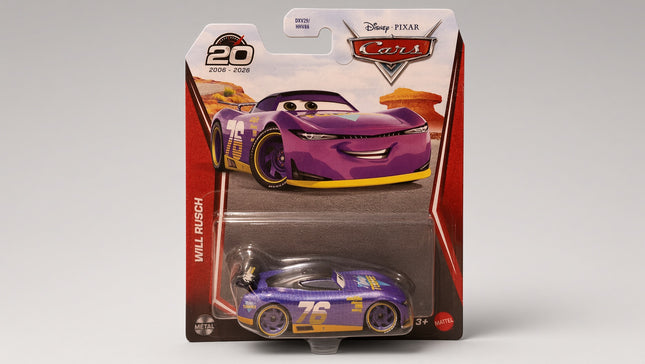 Disney Pixar Cars Will Rusch 1:55 Scale Die-Cast
