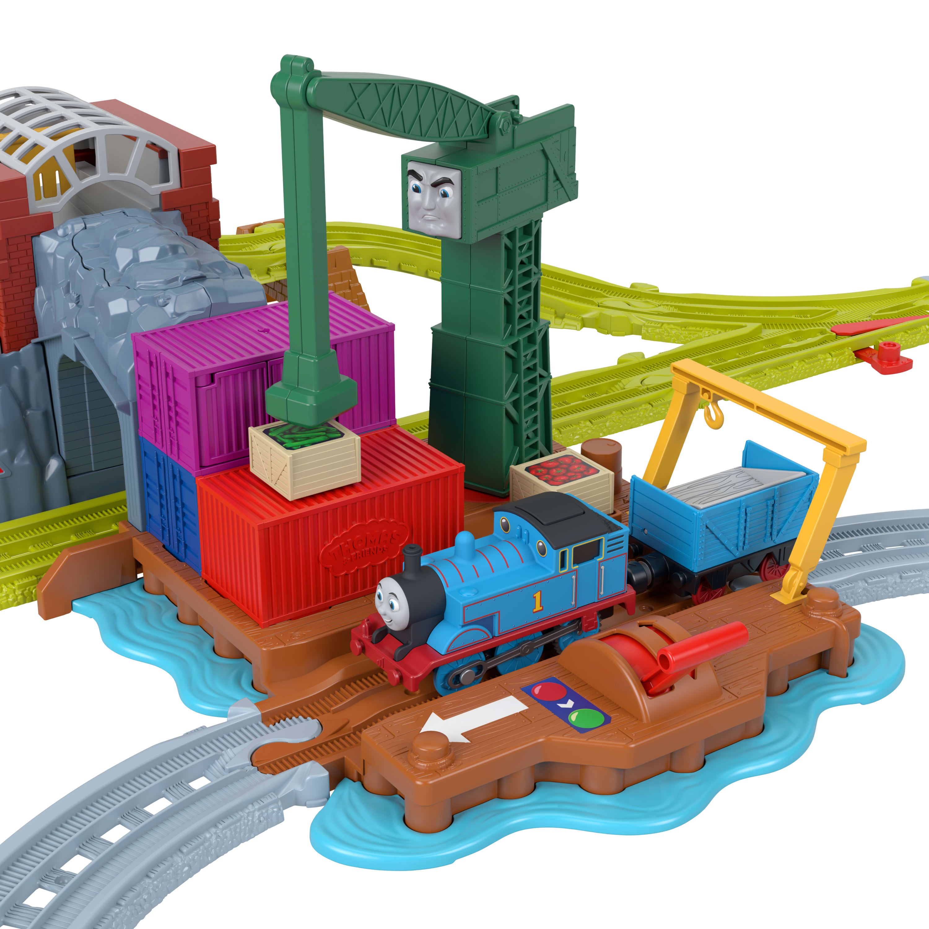Thomas & Friends Motorized - Cranky’s Dockside Delivery Set