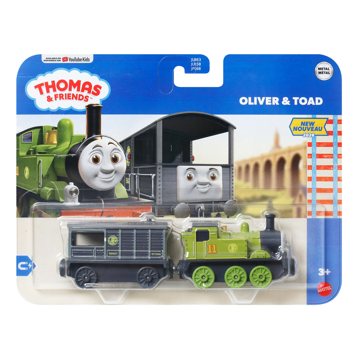 Thomas & Friends Deluxe Diecast 2 Pack - Oliver and Toad 