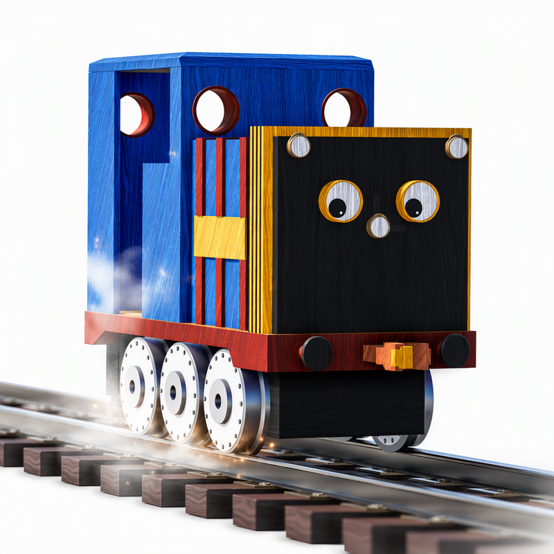 Garry, blue diesel engine