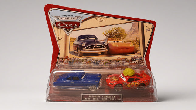 Disney Pixar Cars Movie Moments Doc Hudson & Lightning McQueen with Cactus 1:55 Scale Die-Cast